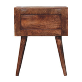 Honey Caramel Edessa Bone Inlay Bedside Table