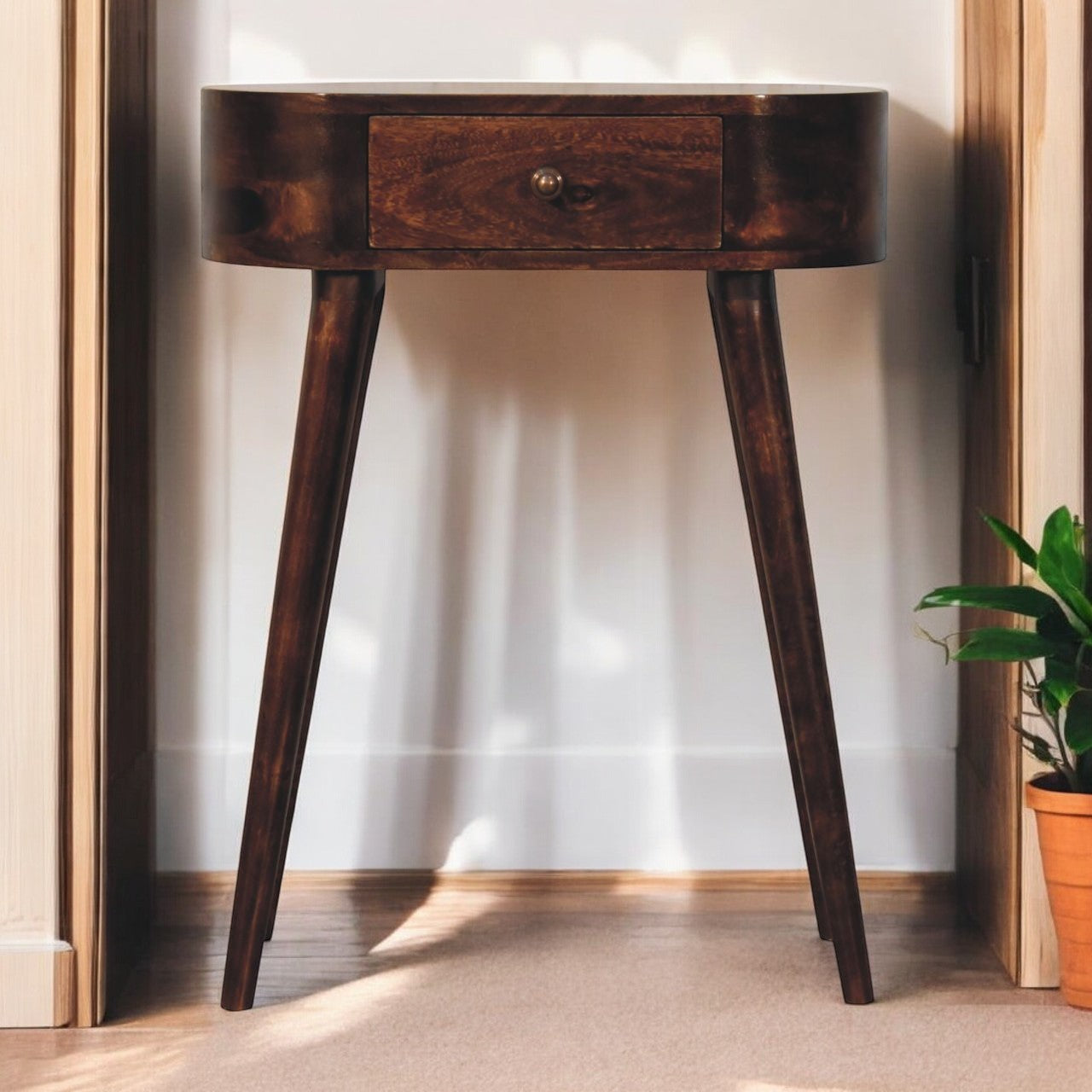 Mini Albion California Walnut Bedside