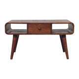 Curved Honey Caramel Coffee Table Default Title
