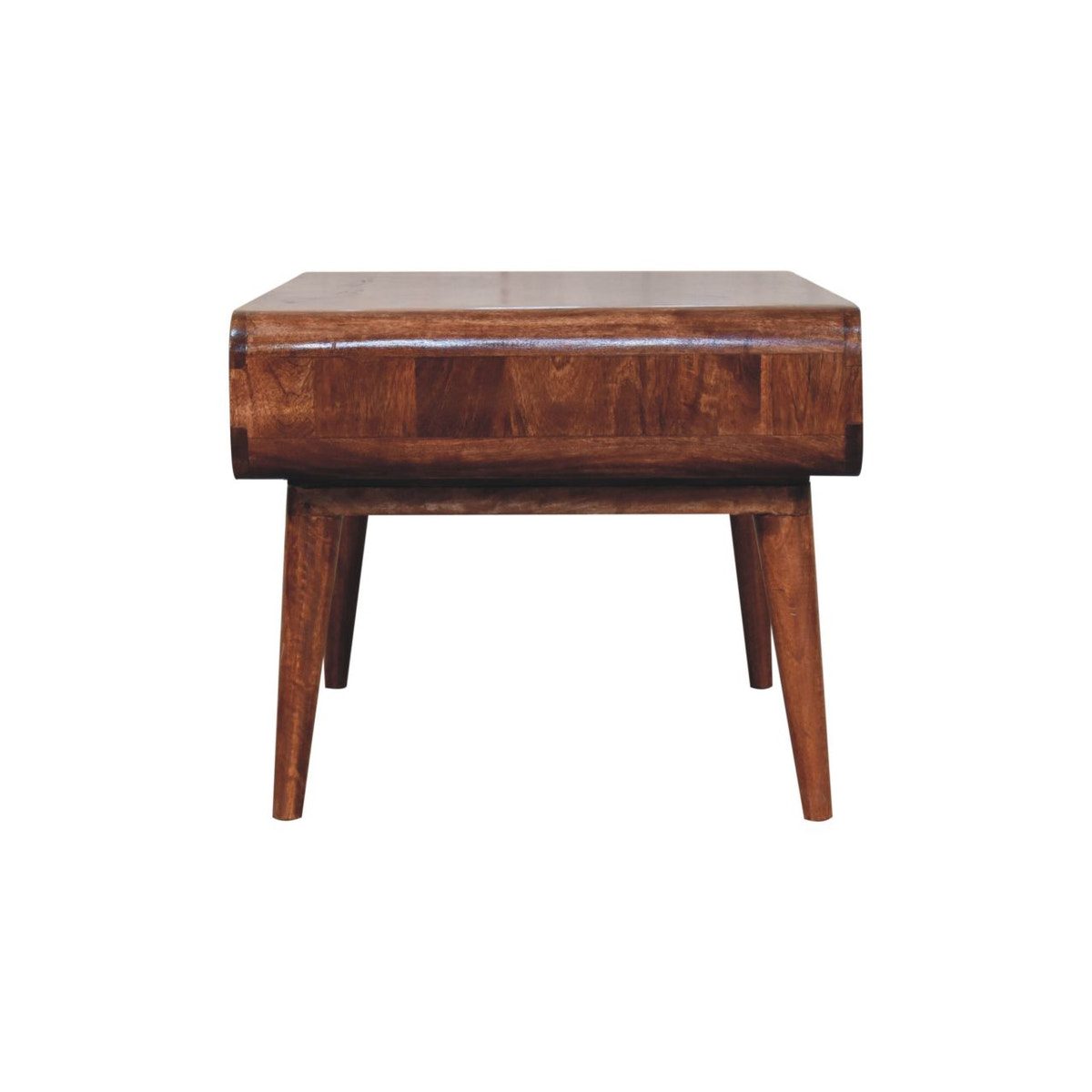 Curved Honey Caramel Coffee Table
