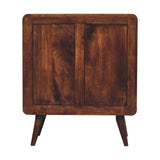 Curved California Walnut Chest of Drawers