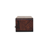 Floating California Walnut Open Console Table | Wall-Mounted