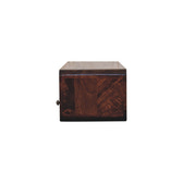 Floating California Walnut Open Console Table | Wall-Mounted