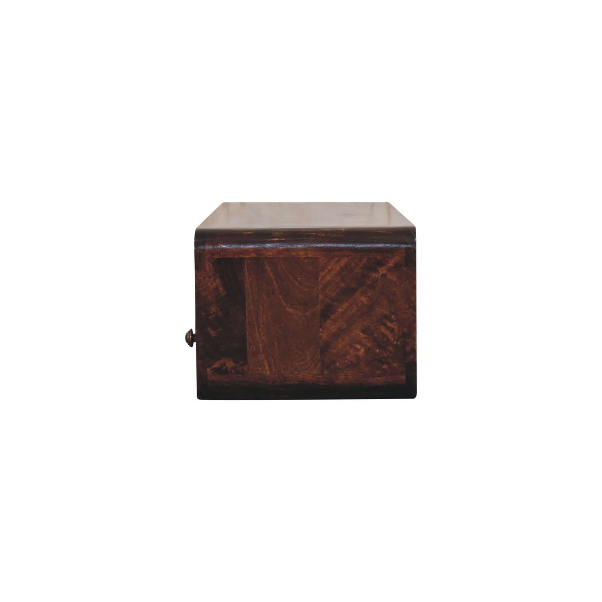 Floating California Walnut Open Console Table | Wall-Mounted