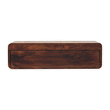 Floating California Walnut Open Console Table | Wall-Mounted