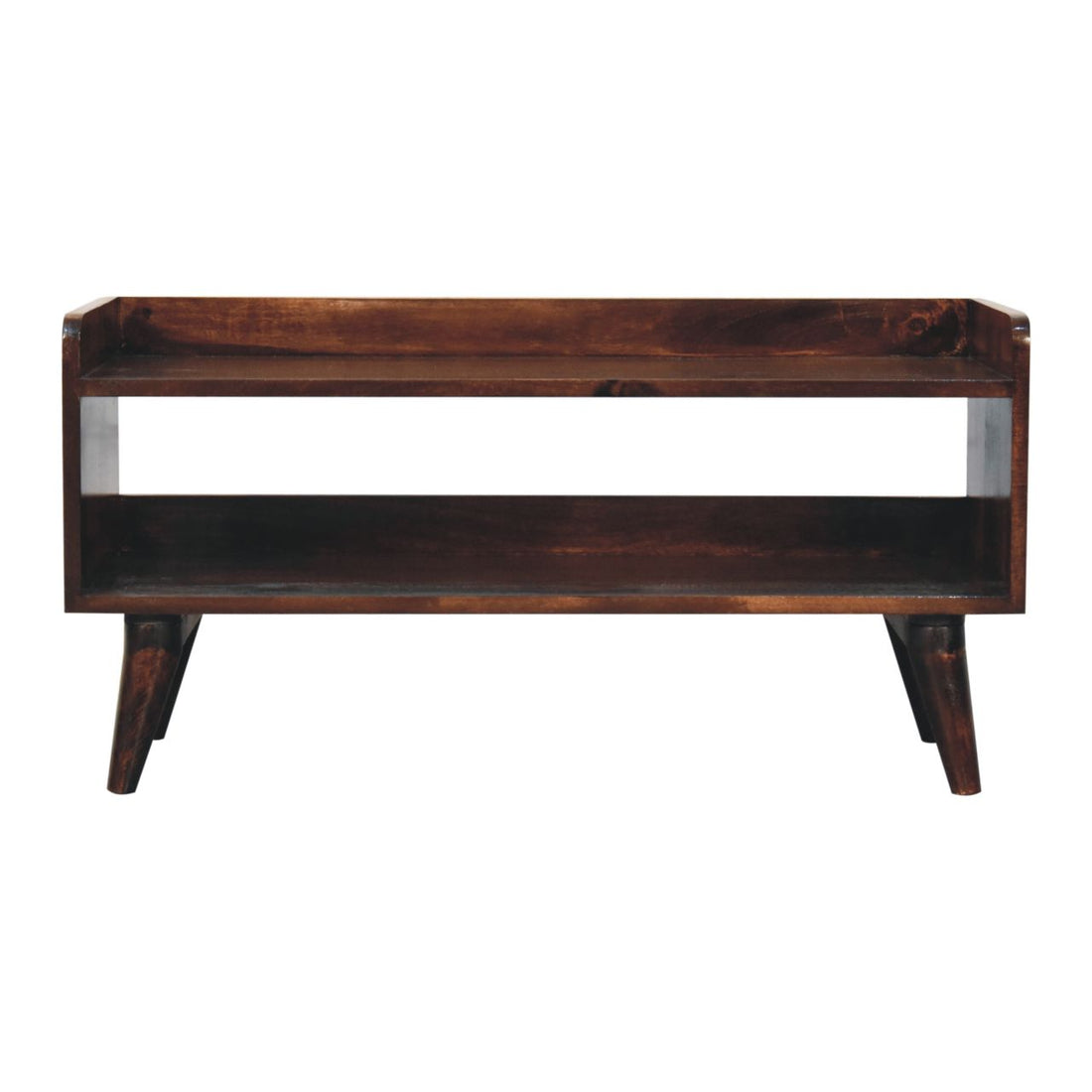 California Walnut Nordic Storage Bench | Hidden Storage