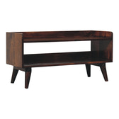 California Walnut Nordic Storage Bench | Hidden Storage