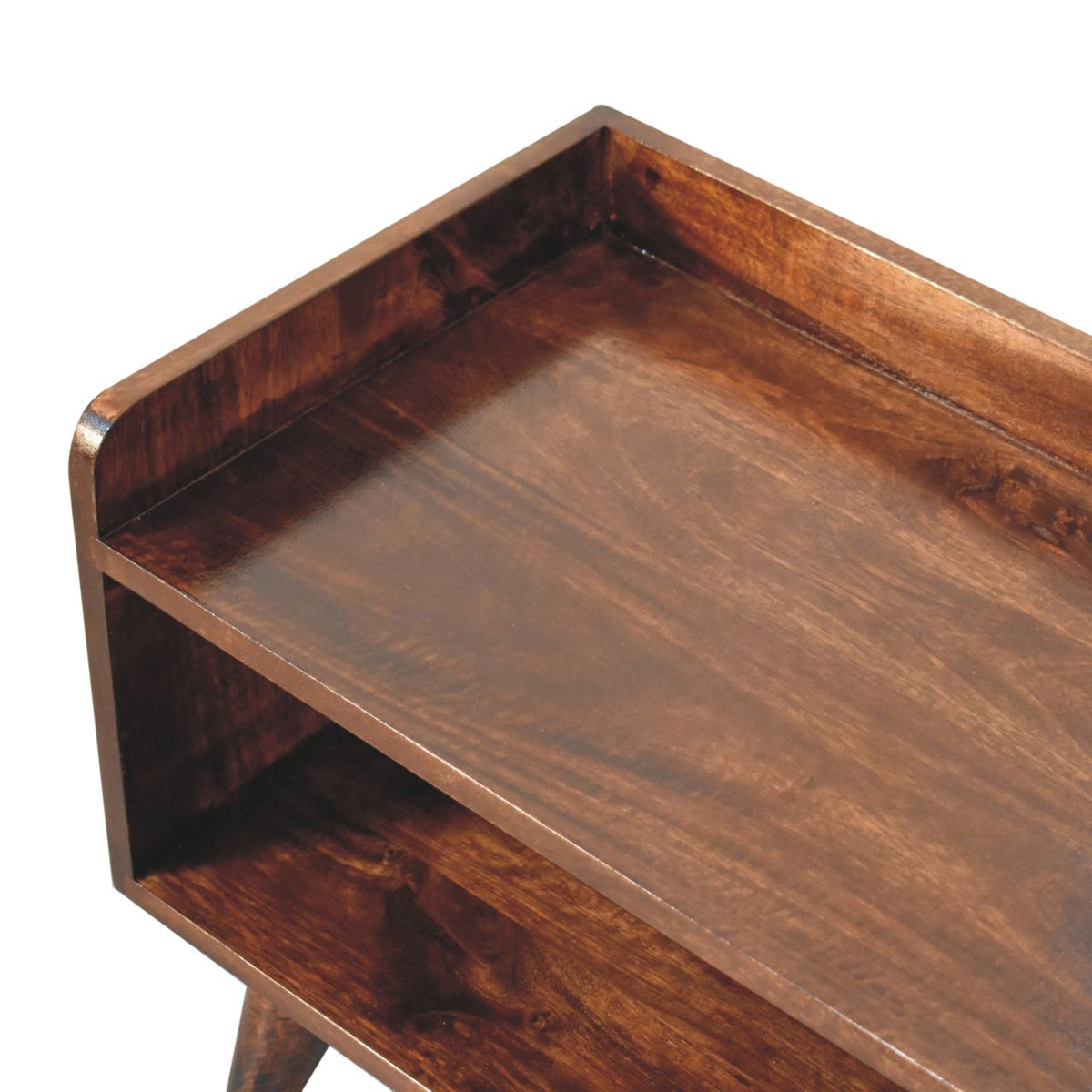 California Walnut Nordic Storage Bench | Hidden Storage