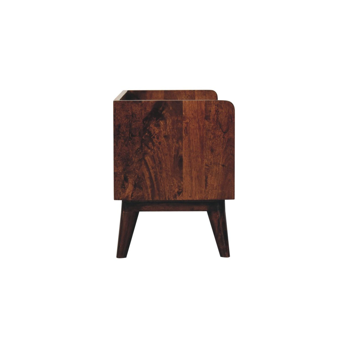 California Walnut Nordic Storage Bench | Hidden Storage