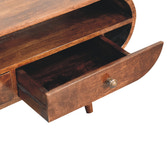 California Walnut Circular TV Stand TV Media Unit