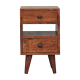 Mini Classic Multi Honey Caramel Bedside Table