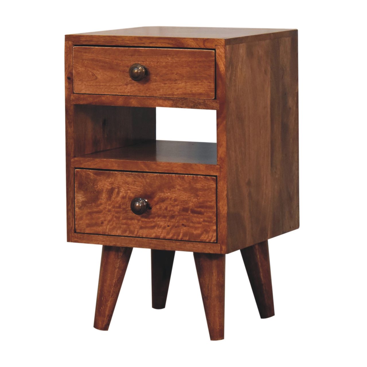 Mini Classic Multi Honey Caramel Bedside Table