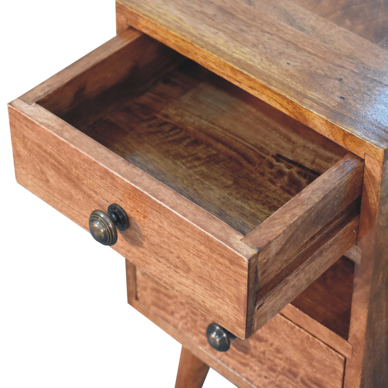 Mini Classic Multi Honey Caramel Bedside Table