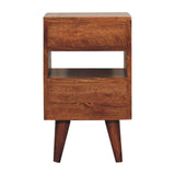 Mini Classic Multi Honey Caramel Bedside Table