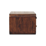Curved California Walnut Wall Mounted Bedside Table | Wall-Mounted