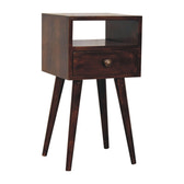 Mini California Walnut Bedside Table