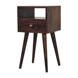 Mini California Walnut Bedside Table