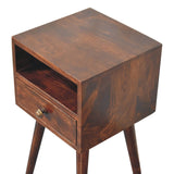 Mini California Walnut Bedside Table