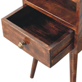 Mini California Walnut Bedside Table