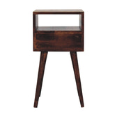 Mini California Walnut Bedside Table