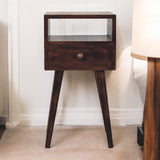 Mini California Walnut Bedside Table
