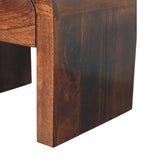 California Walnut Disc Bedside Table