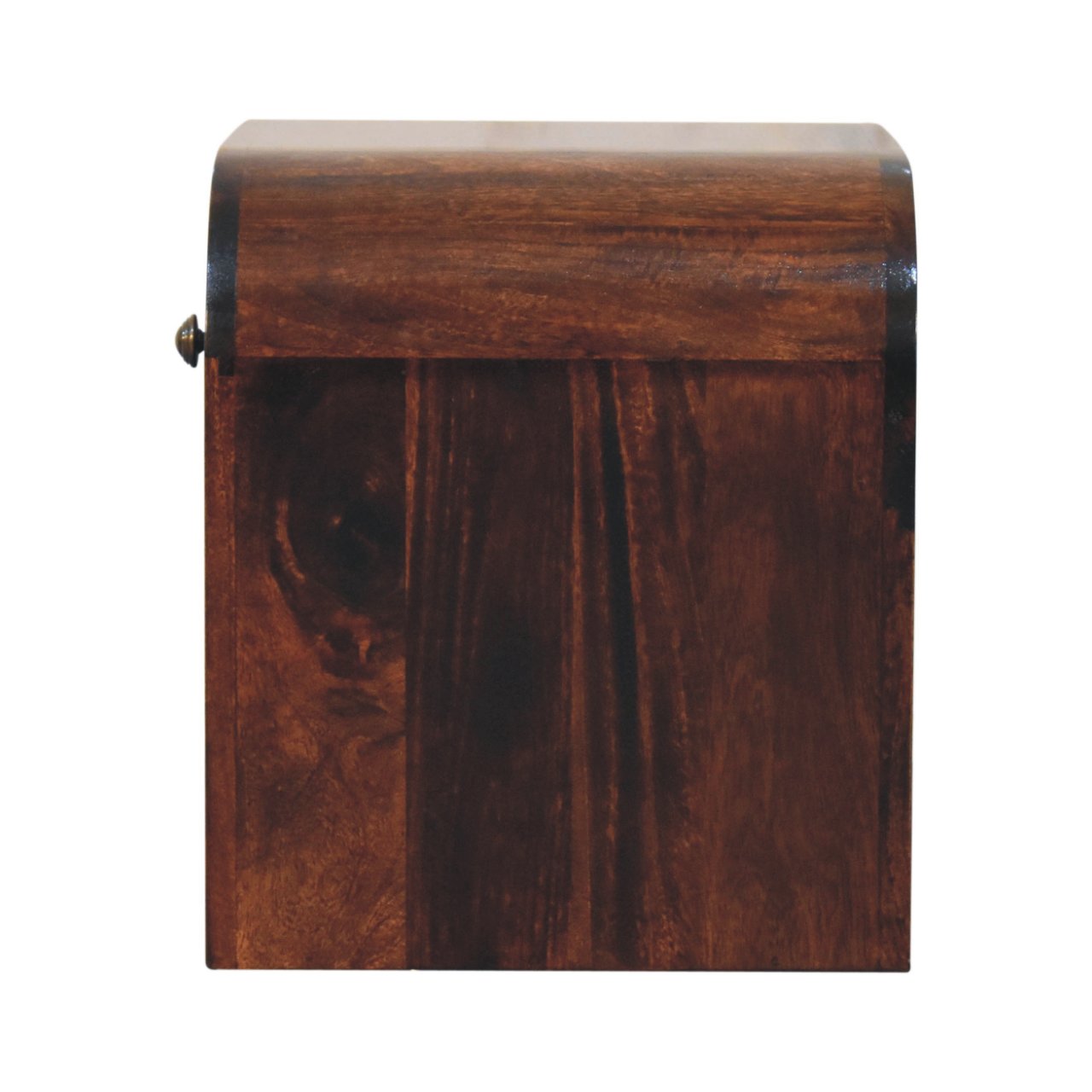 California Walnut Disc Bedside Table