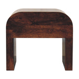 California Walnut Disc Bedside Table