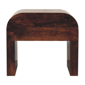 California Walnut Disc Bedside Table