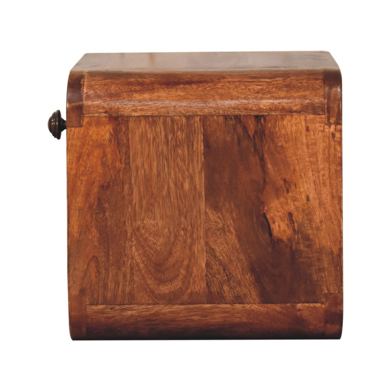Mini Honey Caramel Wall Mounted Bedside with Open Slot Bedside | Mango Wood
