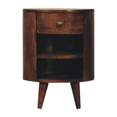 Cortez California Walnut Bedside Table