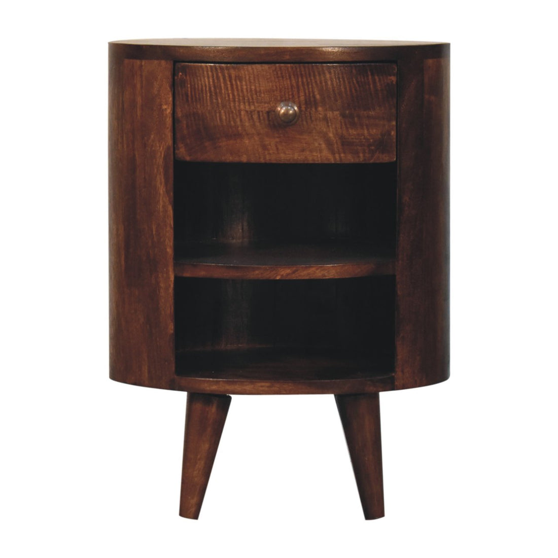 Cortez California Walnut Bedside Table