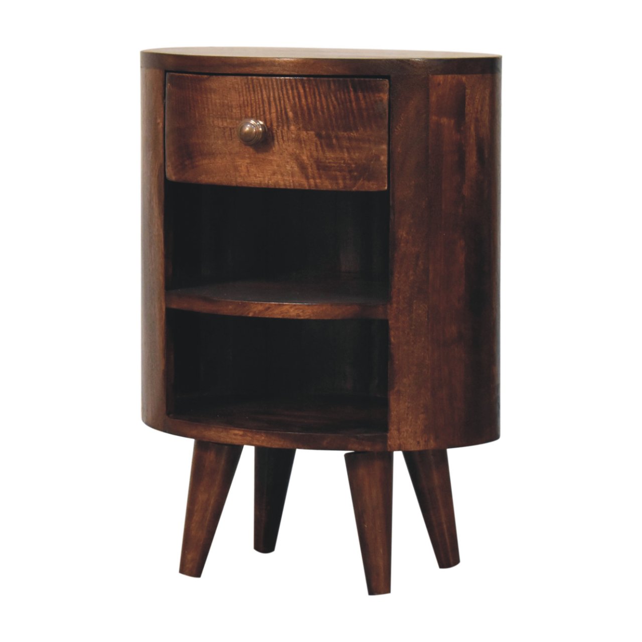 Cortez California Walnut Bedside Table