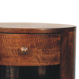 Cortez California Walnut Bedside Table