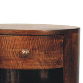 Cortez California Walnut Bedside Table