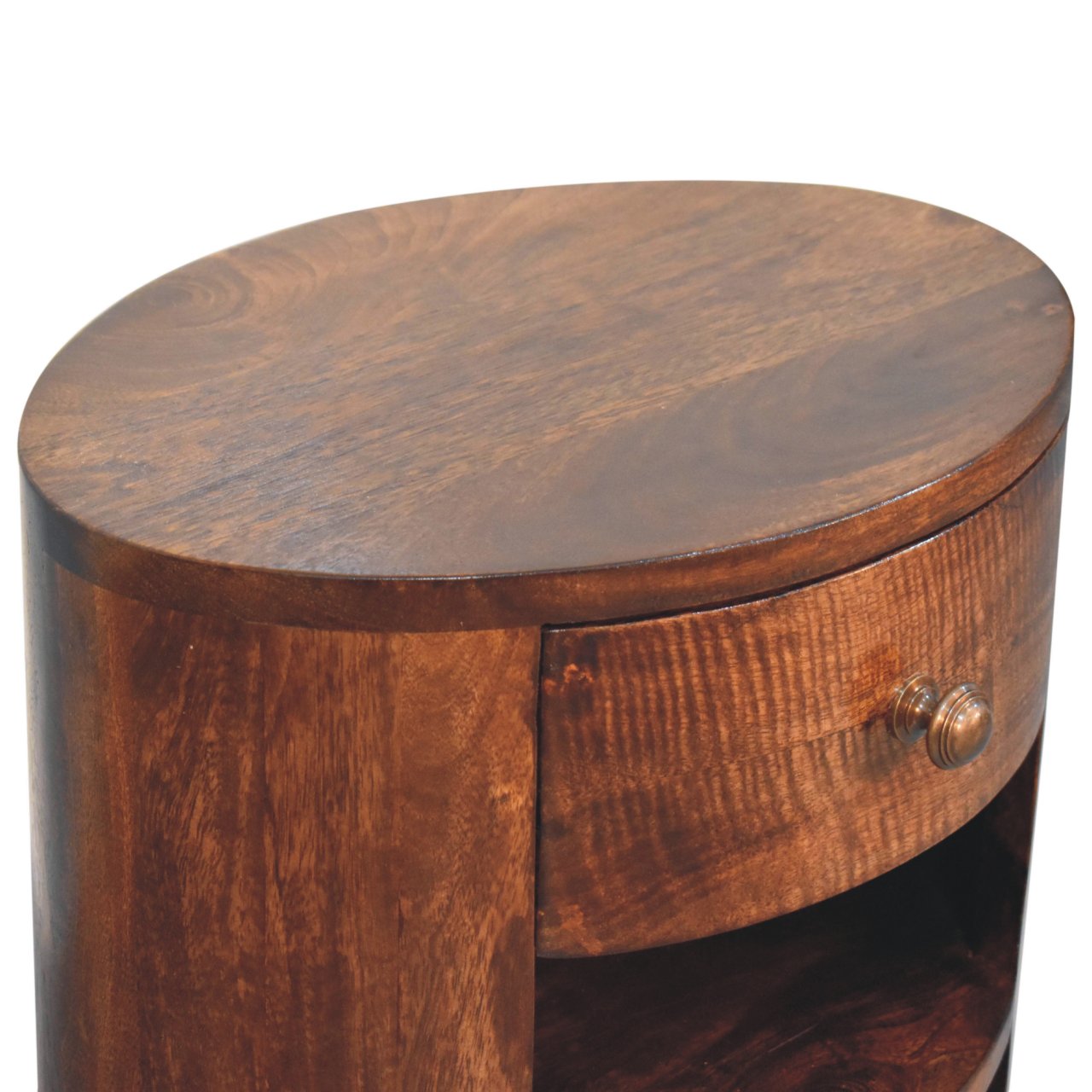Cortez California Walnut Bedside Table