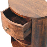 Cortez California Walnut Bedside Table