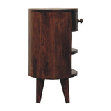 Cortez California Walnut Bedside Table