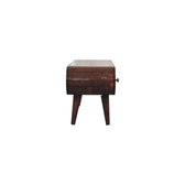 California Walnut Circular TV Unit