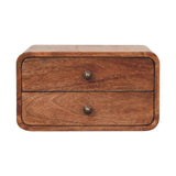 Honey Caramel 2 Drawer Floating Bedside Default Title