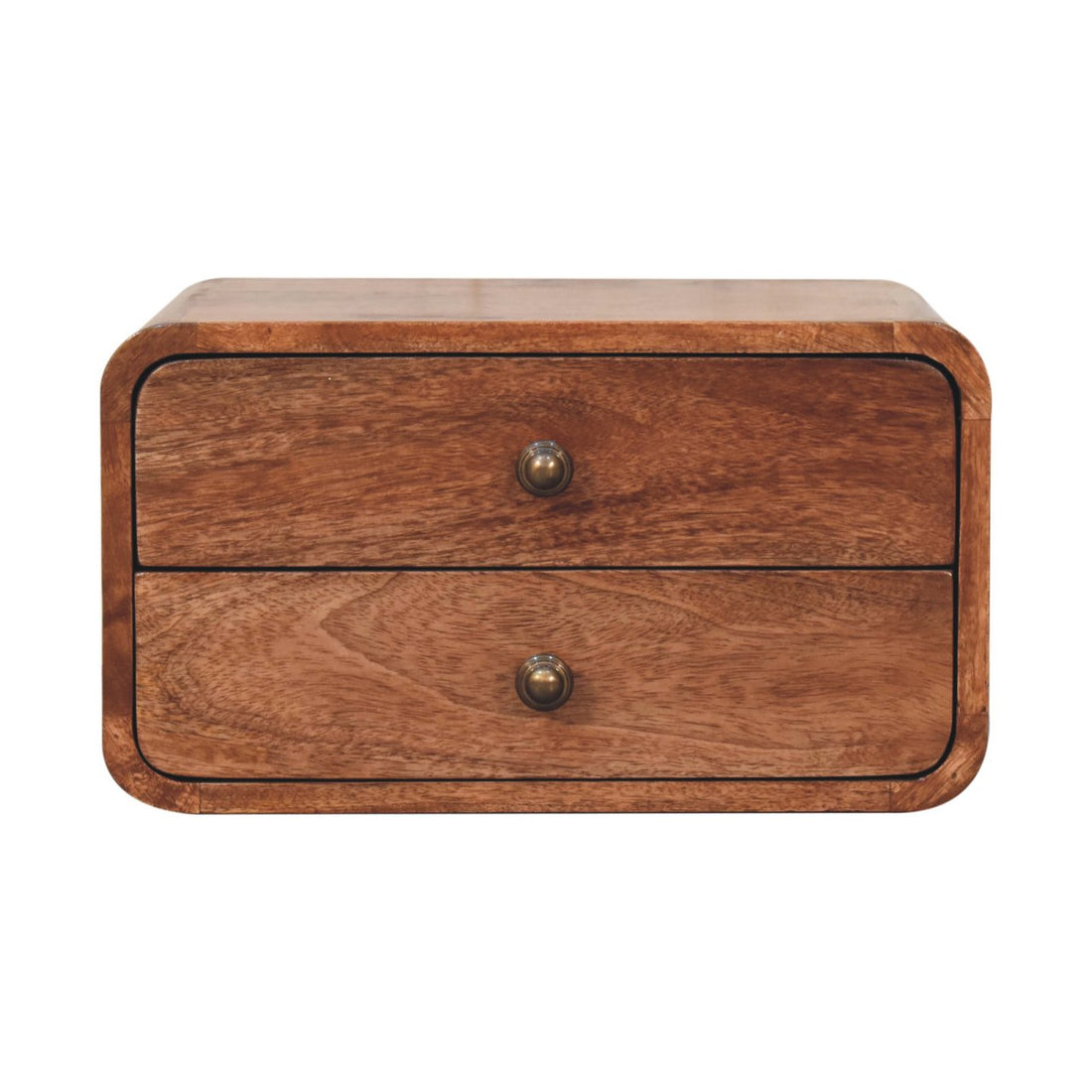 Honey Caramel 2 Drawer Floating Bedside Default Title