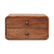 Honey Caramel 2 Drawer Floating Bedside Default Title