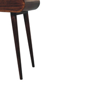 Mini California Walnut Dressing Table with Foldable Mirror
