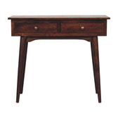 California Walnut Hallway 2-Drawer Console Table