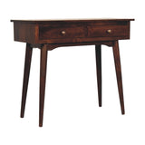 California Walnut Hallway 2-Drawer Console Table