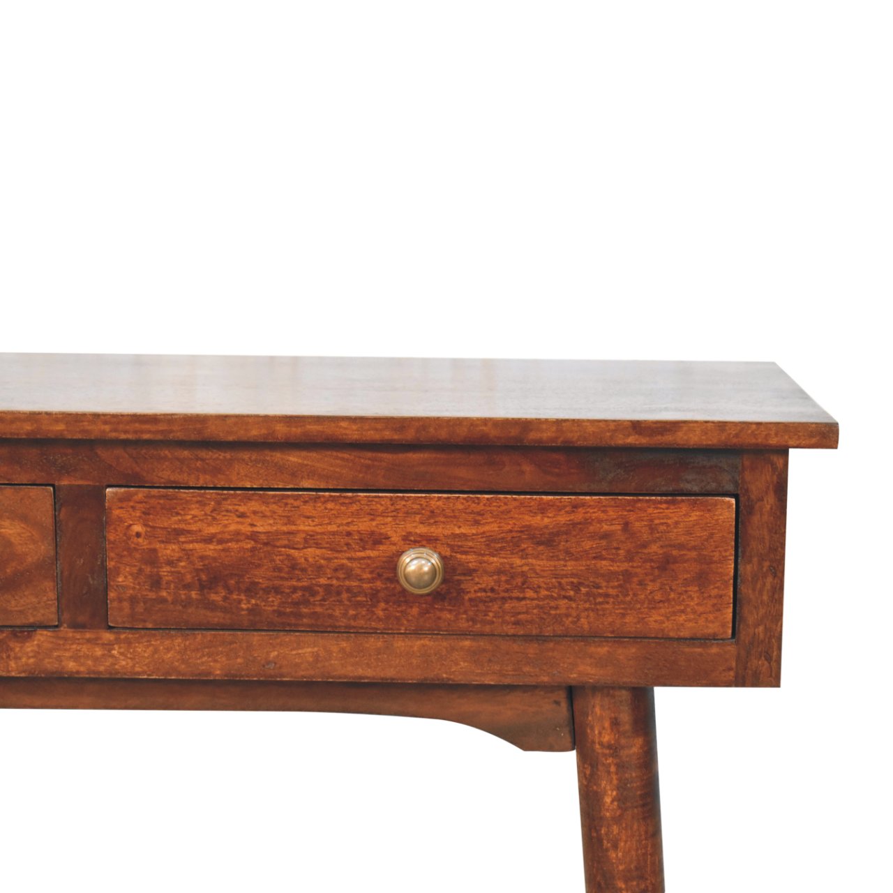 California Walnut Hallway 2-Drawer Console Table