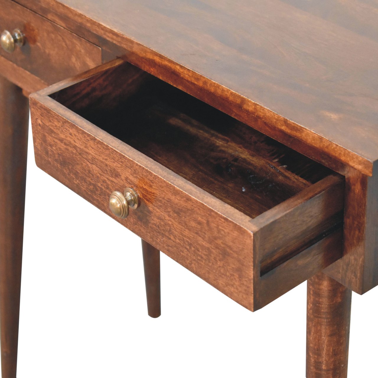 California Walnut Hallway 2-Drawer Console Table