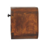 Extra Mini Curved Chestnut Bedside with Open Slot Bedside Table