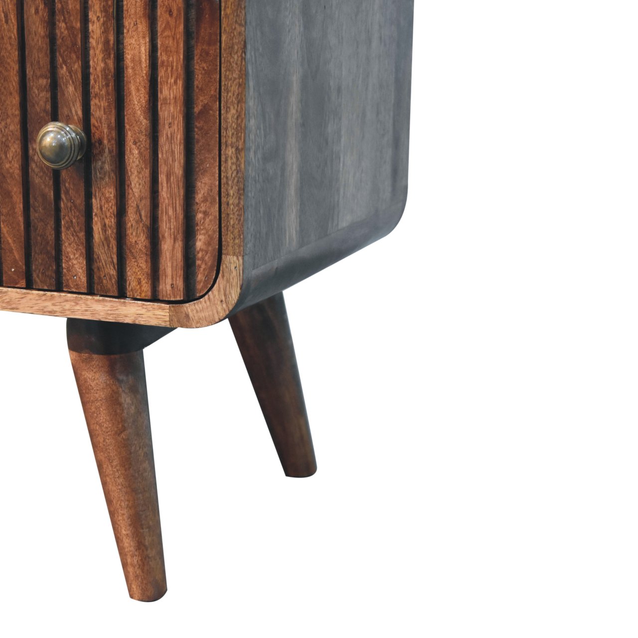 Honey Caramel T-bar Ridged Chest of Drawers