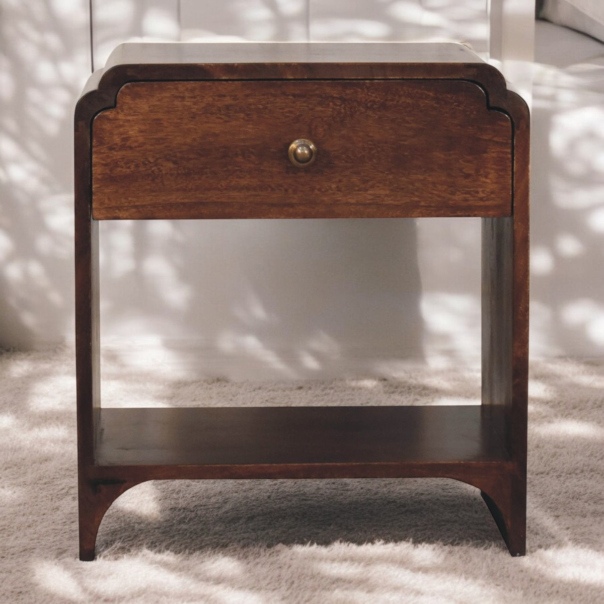 California Walnut Newton Bedside Table